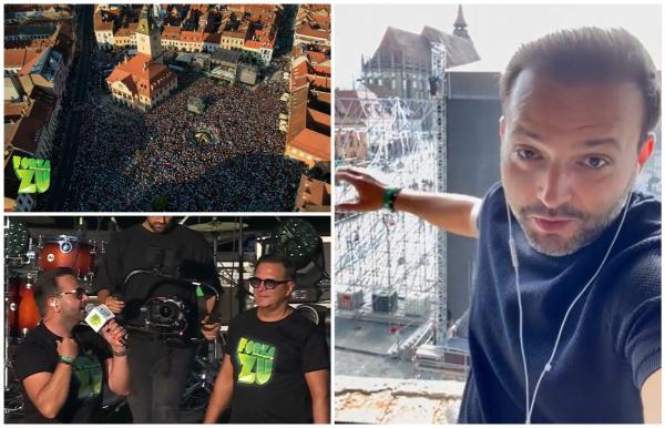 Cei mai în vogă artişti ai momentului, în Piaţa Sfatului din Braşov. Forza Zu a celebrat 10 ani de existenţă cu cel mai mare festival al hiturilor româneşti