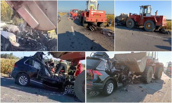 Impact dezastruos, în Suceava. Șoferul unui Tiguan, mort pe loc după ce s-a înfipt cu mașina într-o volă