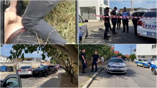 "Dă mâna că ţi-o rup!  Pune-i, mă, cătuşele!". Momentul în care șoferul băut din Galați este încătușat. A fost prins abia în al doilea blocaj rutier