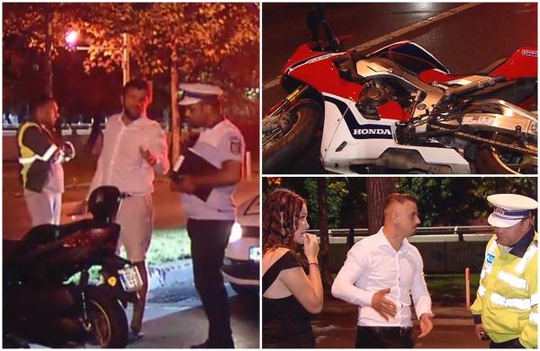 Accident cu trei vehicule pe şoseaua Kiseleff. Motociclist rănit, după ce o maşină a intrat pe contrasens şi a izbit un alt şofer pe scuter