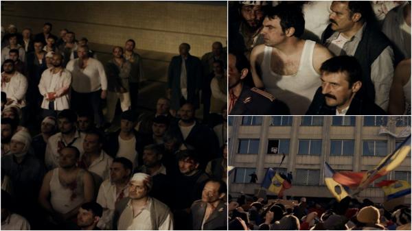 Emoţii la avanpremiera filmului "Libertate", de Tudor Giurgiu. Lung-metrajul spune povestea a 500 de prizonieri chinuţi o lună într-o piscină