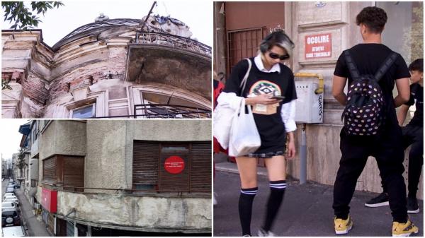 Capitala, plină de semne cu "Atenţie, cade tencuială!". Clădirile cu risc seismic sunt tot mai multe, dar primăria face reabilitări o dată la câţiva ani
