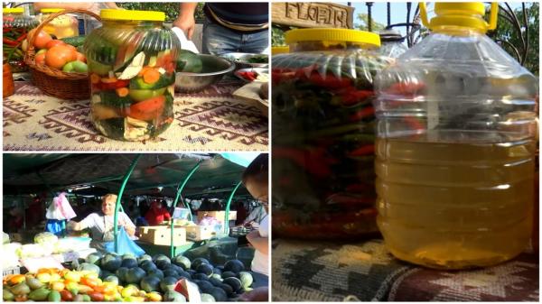 Cât costă un borcan de murături la un târg tradiţional de toamnă. Românii dau bani grei pe acest produs de la tarabe