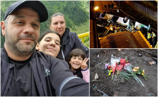 Primele imagini cu familia de români care a pierit în Italia. Mircea și Mihaela s-au stins alături de fetițele lor, Aurora și Georgiana, de doar 8 și 13 ani