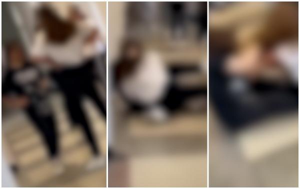 S-au păruit și și-au împărțit picioare pentru un băiat, pe holurile unei școli din Olt. Cele două adolescente nu sunt la primul incident de acest fel