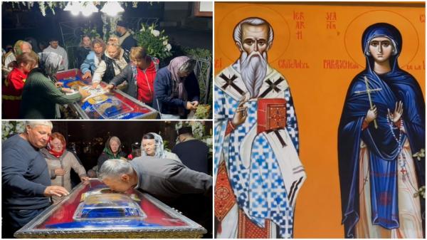 Forfotă de oameni la Pelerinajul Sfintei Parascheva de la Iaşi. Credincioşii vin cu haine şi obiecte de tot felul pentru a le trece peste racla cu moaşte