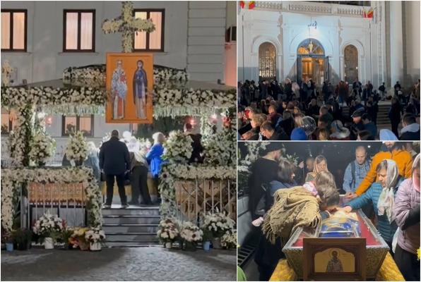 Hramul Sfintei Cuvioase Parascheva. După ce a aşteptat 20 de ore la coadă, un pelerin a luat-o de la capăt şi s-a pus din nou la rând