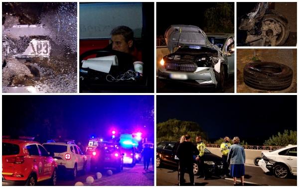 "Maşinile mergeau cum ai fi pe gheaţă". Carambol în Ilfov provocat de un şofer de TIR băut: 16 maşini şi un microbuz implicate într-o ciocnire în lanţ