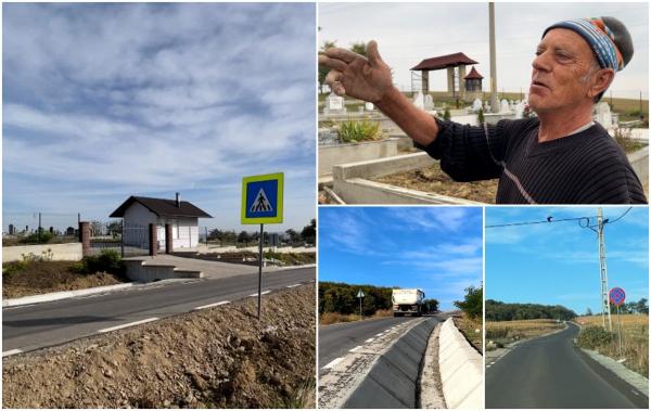 Strada semnelor paradoxale, într-o comună din Suceava. O trecere de pietoni te duce din pădure direct la cimitir