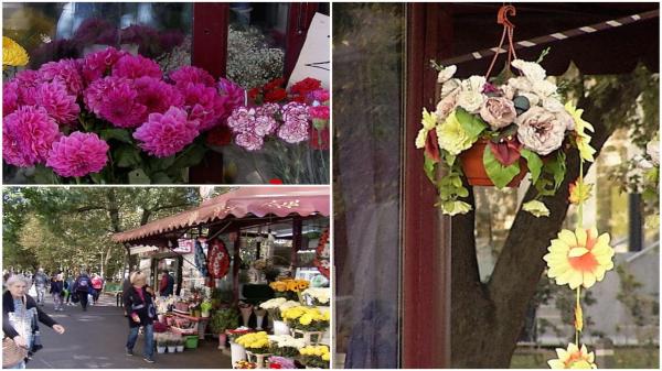 Sectorul 2 al Capitalei, plin de florării plasate în mijlocul trotuarelor. Primăria vrea să convingă florarii să închirieze spaţii la parterul clădirilor