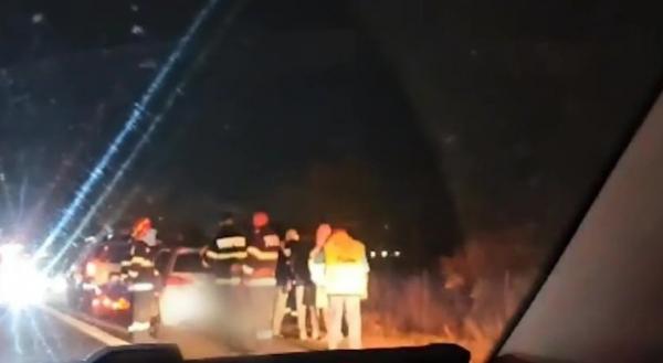 Carambol pe A1, în zona Ciorogârla. A fost activat planul Roşu de intervenţie