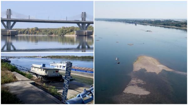 Cotele Dunării, cu mult sub normalul perioadei. Seceta din acest an pune în navele care transportă oameni și mărfuri pe fluviu