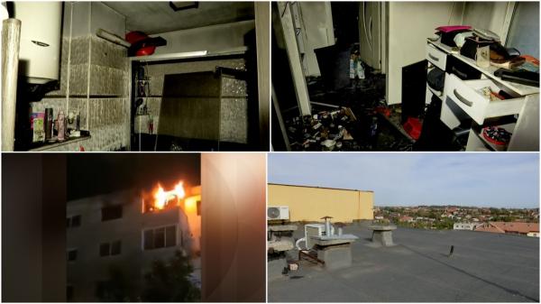"Urlam de durere. Îi imploram să-l ia că e în sevraj". Bărbatul care a dat foc apartamentul soției se droga. Femeia sunase de zeci de ori la 112 în acea zi