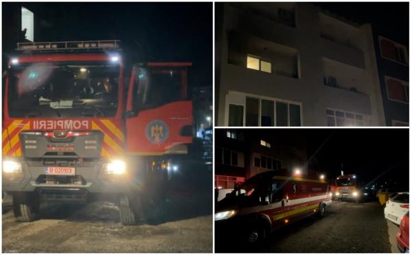 Incendiu într-un bloc din Timiş, din cauza unor baterii. O trotinetă lăsată la încărcat pe balcon a luat foc