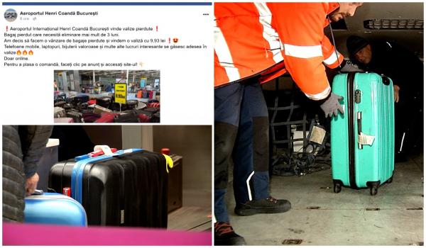 Afacere murdară cu bagaje pierdute pe aeroport, "vândute" cu 10 lei pe Facebook. Ce se ascunde în spatele schemei: e nevoie de un singur click