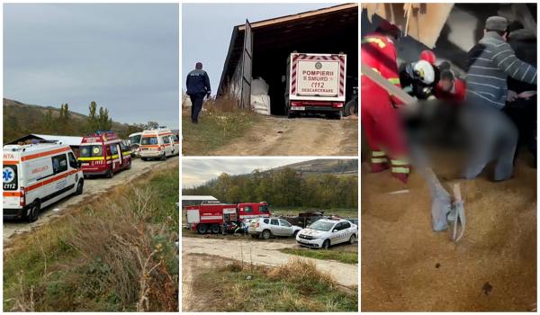 Cum s-a produs tragedia de la ferma din Bacău. Trei muncitori care lucrau la negru, zdrobiţi de un planşeu prăbuşit. Doi tineri au scăpat ca prin minune
