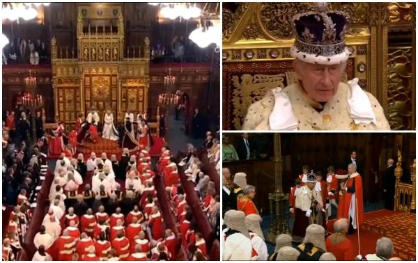Charles al III-lea, primul „Discurs al Regelui” în Parlamentul de la Londra. Monarhul a anunțat agenda guvernului pentru anul viitor