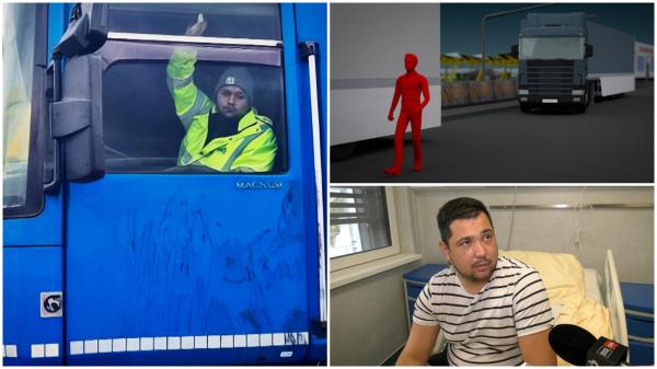 Șoferul supranumit "spaima camionagiilor" a fost reținut. Cât riscă să stea la închisoare după ce a călcat intenționat un coleg