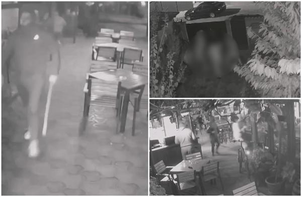 Reglare de conturi într-un bar din Galaţi. Momentul în care mai mulţi indivizi mascaţi intră cu bâtele şi se năpustesc asupra a doi bărbaţi