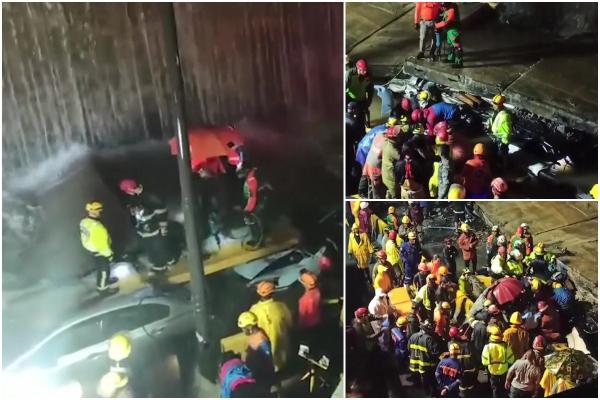 Nouă morţi după ce peretele unui tunel s-a prăbuşit peste mai multe maşini, în Santo Domingo. Oamenii au fost zdrobiţi de bucăţi mari de beton