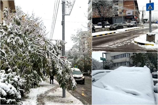 Un val de aer polar loveşte România. Precipitaţii, frig şi lapoviţă în toată ţara în următoarele zile; ninsori şi viscol la munte