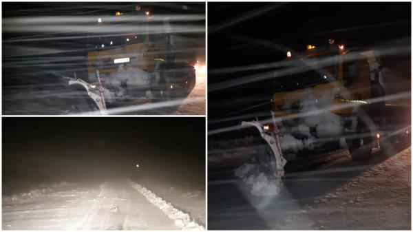 Viscolul și ninsorile au provocat haos pe Autostrada Soarelui. Sute de şoferi încolonaţi în spatele plugurilor încearcă să ajungă în Constanţa