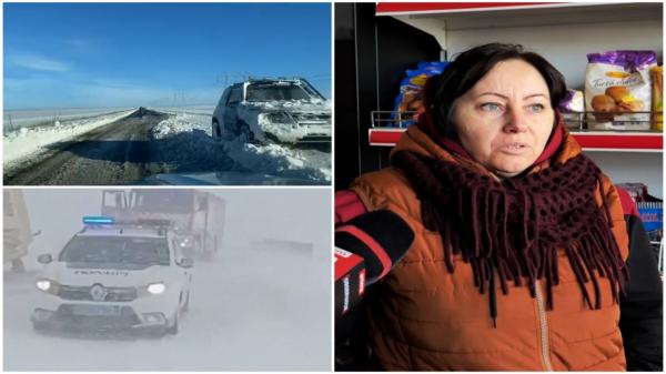 Un nou ciclon loveşte România, cu viscol şi ninsori. Peste 60.000 de oameni, rămaşi fără curent şi apă în Dobrogea: "Niciodată nu a fost aşa"