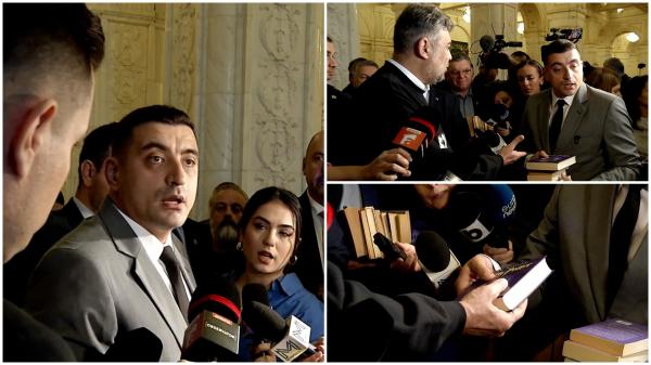 De ce i-a dăruit George Simion lui Marcel Ciolacu o carte cu Harry Potter. Mesajul simbolic pe care l-a transmis