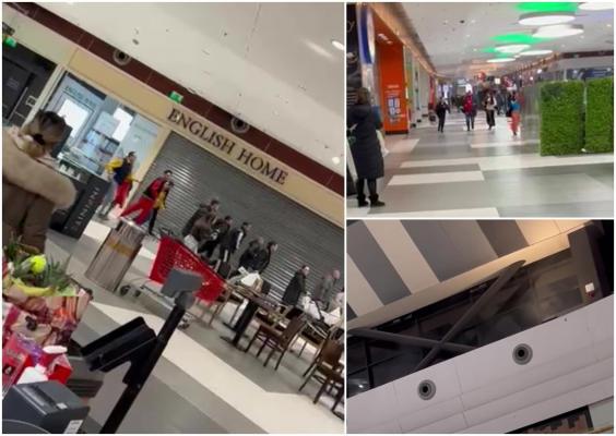 "Ieșiți afară că a luat foc!" Incendiu în mall-ul Sun Plaza din Capitală. Zeci de oameni au alergat disperaţi spre ieşirile de urgenţă