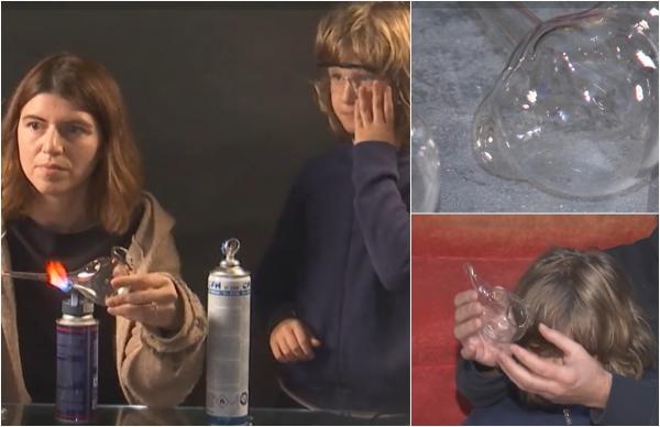 Atelierul unde copiii au devenit spiriduşii lui Moş Crăciun. Cei mici au transformat sticla în opere de artă, împreună cu părinţii