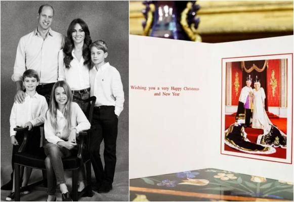 Felicitările de Crăciun ale casei regale din Marea Britanie. William şi Kate au ales o poză alb-negru cu familia