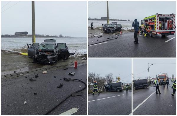 Accident dezastruos pe DN 28 Târgu Frumos – Iași. Un om a murit, alte două au ajuns la spital