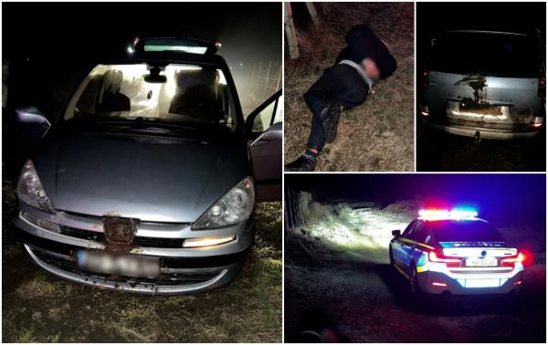 Urmărire cu focuri de armă în Constanța. Hoții și-au abandonat cagulele, apoi a fugit pe câmp; unul dintre ei a fost prins