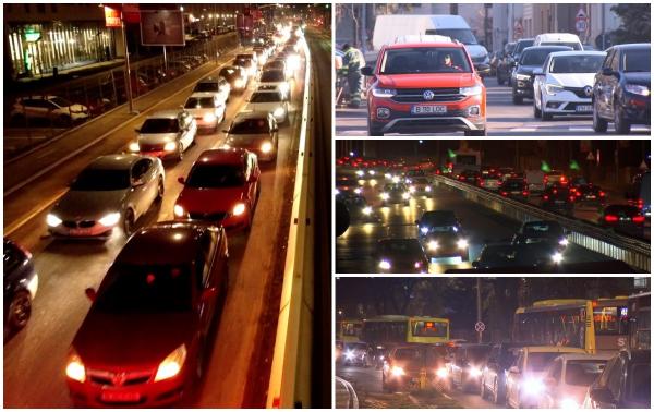 Febra cumpărăturilor a adus haosul în București. Traficul este paralizat de la primele ore și până seara târziu: 300 de metri se fac în mai bine de 45 de minute