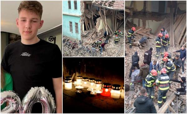 "David! David!" Băiatul care a murit în internatul din Odorheiu Secuiesc a fost găsit sub dărâmături de un câine de urmă