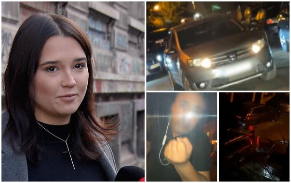 Şoferiţă agresată în traficul din Bucureşti de un individ care nu i-a acordat prioritate. Şi-a făcut şi nevoile pe maşina ei