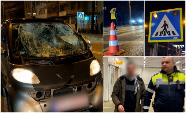 "Am văzut doar nişte umbre cum au zburat". Adolescenţi spulberaţi cu maşina de un şofer beat, pe o trecere de pietoni din Suceava