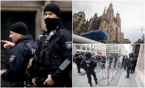 Alertă de terorism în Europa. Descinderi la Viena / Au fost arestaţi mai mulți indivizi care plănuiau să arunce în aer Catedrala Sf. Ștefan, în timpul slujbei de Crăciun