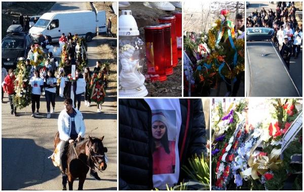"Nu mă aşteptam la clipa asta niciodată. În loc de altar, o conduc pe ultimul drum". În rochie de mireasă, Andrada a fost dusă spre locul de veci cu alai de nuntă