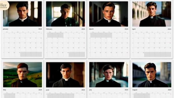 Calendarele cu preoţi sexy create de AI, ultima salvare a chioşcurilor de ziare din Italia. Patronii sunt disperaţi