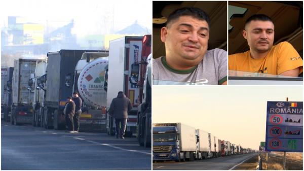 Sărbători petrecute în vămi. Coşmarul şoferilor de TIR, blocaţi în cabine din cauza cozilor infernale: "E greu departe de familie"