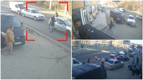 Rival în dragoste, strivit cu mașina în Slatina. Bărbatul călcat de BMW și târât pe trotuar ar fi cucerit-o pe fosta iubită a șoferului nemilos