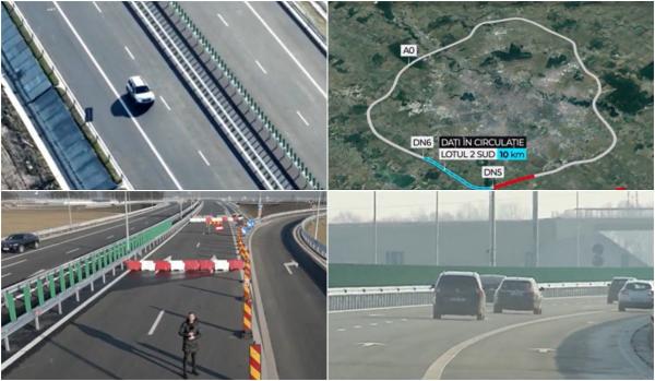 10 km din Autostrada Bucureştiului, inaugurați după un an întârziere. Când ar urma să fie gata integral: "Facem autostrăzi, de 40 de ani tot facem"