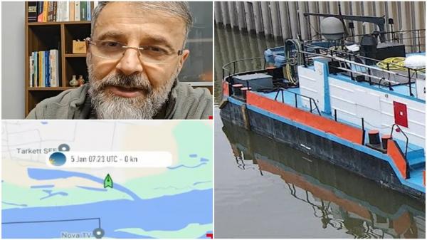 Navă încărcată cu îngrăşământ cu azot, scufundată în Dunăre. Semnalul de alarmă tras de specialişti: "Am putea avea efecte până în vară"