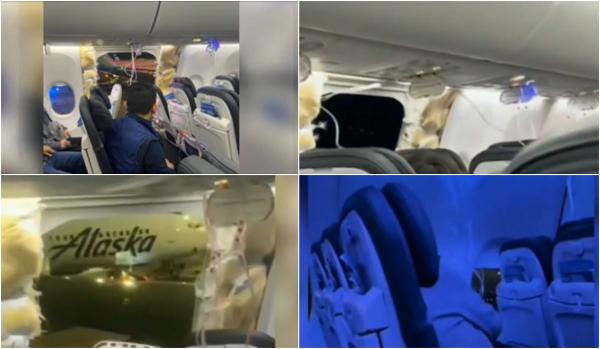 SUA au reținut la sol 171 de avioane Boeing pentru verificări, după ce o bucată din aeronava Alaska Airlines s-a "rupt" în timpul zborului