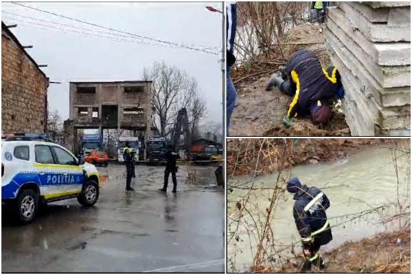 Pistolul furat de la un poliţist de un scandalagiu în Hunedoara, de negăsit. Arma, căutată în curtea unei foste uzine