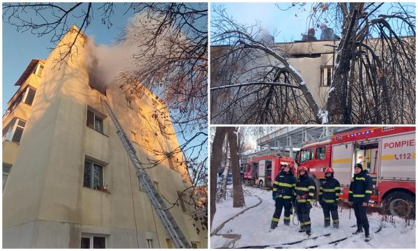 Incendiul din Iaşi. Mama care şi-a aruncat bebeluşul de la etajul 3 l-a îmbrăcat înainte cu multe haine groase. Ambii sunt în stare gravă