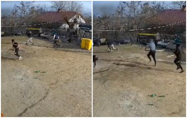 Scene şocante surprinse în Suceava, unde mai mulţi bărbaţi s-au luat la bătaie în plină stradă. Indivizii s-au folosit de bâte, furci sau pietre