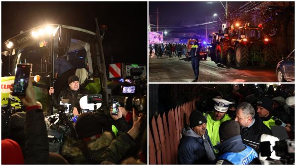 "Ucraina ne distruge". Tensiunea urcă în a cincea zi de proteste. Un poliţist a scos arma la protestatarii din Constanța. TIR-urile au intrat în oraş