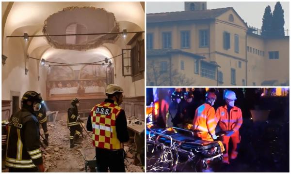 Nuntă de lux, încheiată tragic în Italia. Zeci de persoane au căzut în gol, după ce podeaua unei foste mănăstiri s-a rupt sub picioarele lor